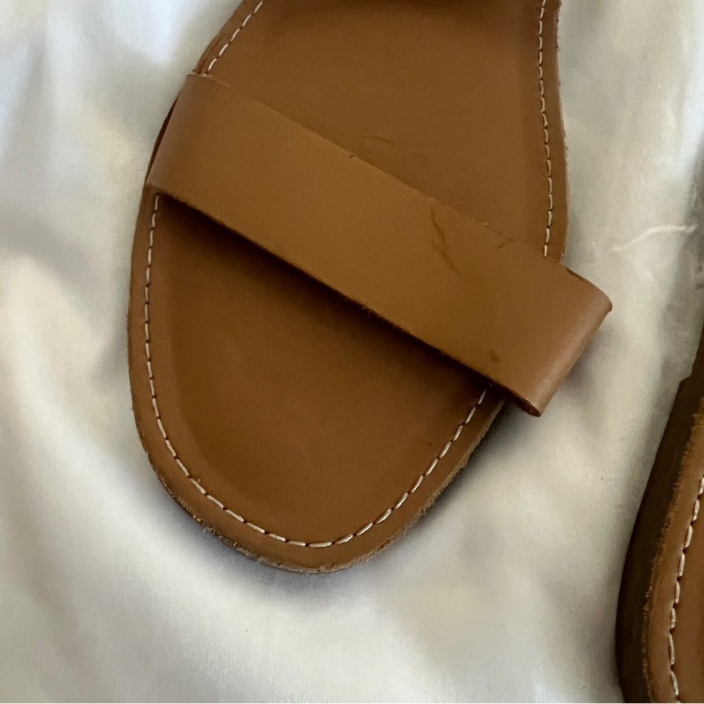 Madewell The Boardwalk Double-Strap Slide Sandal in Leather size 8.5 - Picture 3 of 5